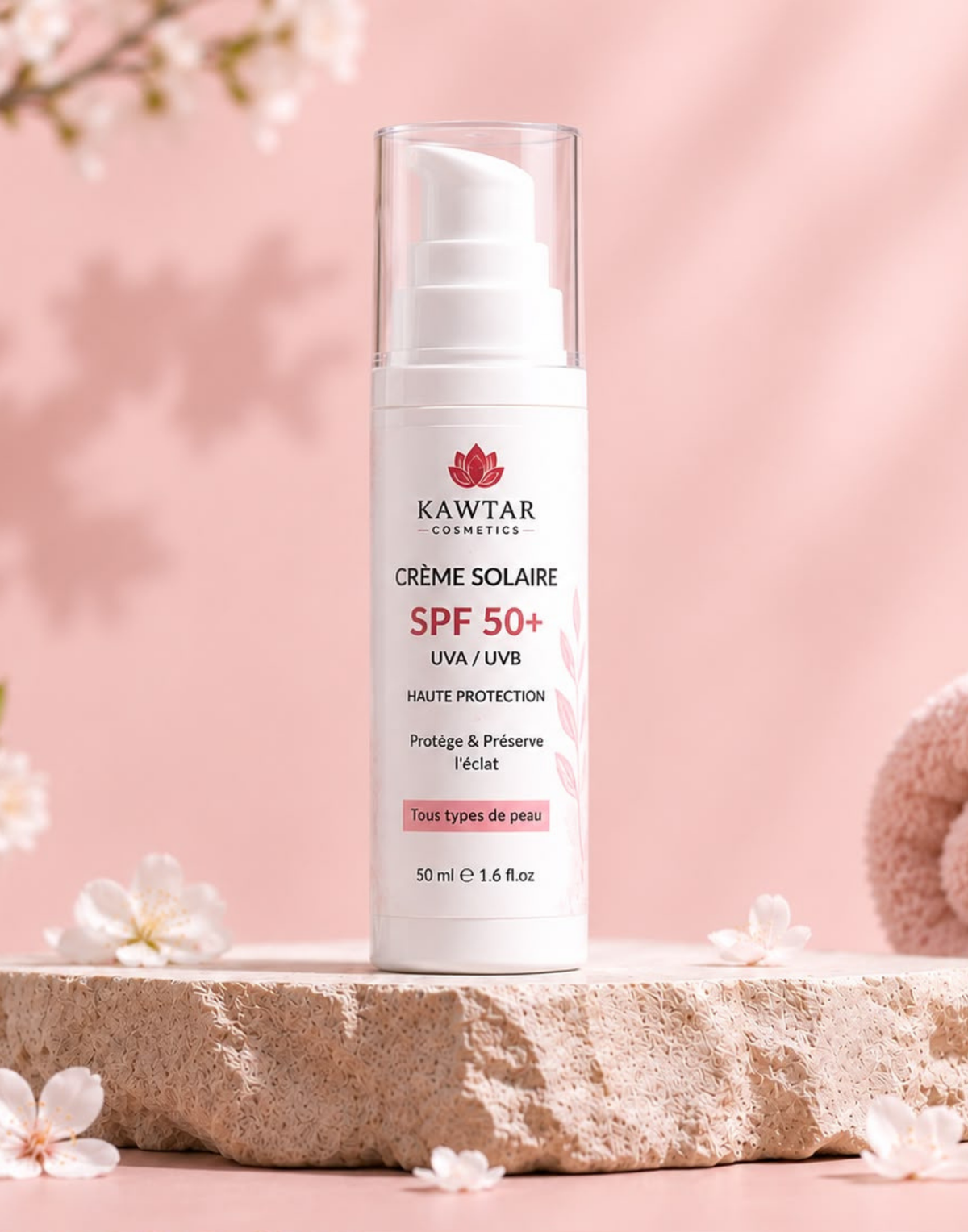 Écran Solaire SPF 50+ – Kawtar Cosmetics