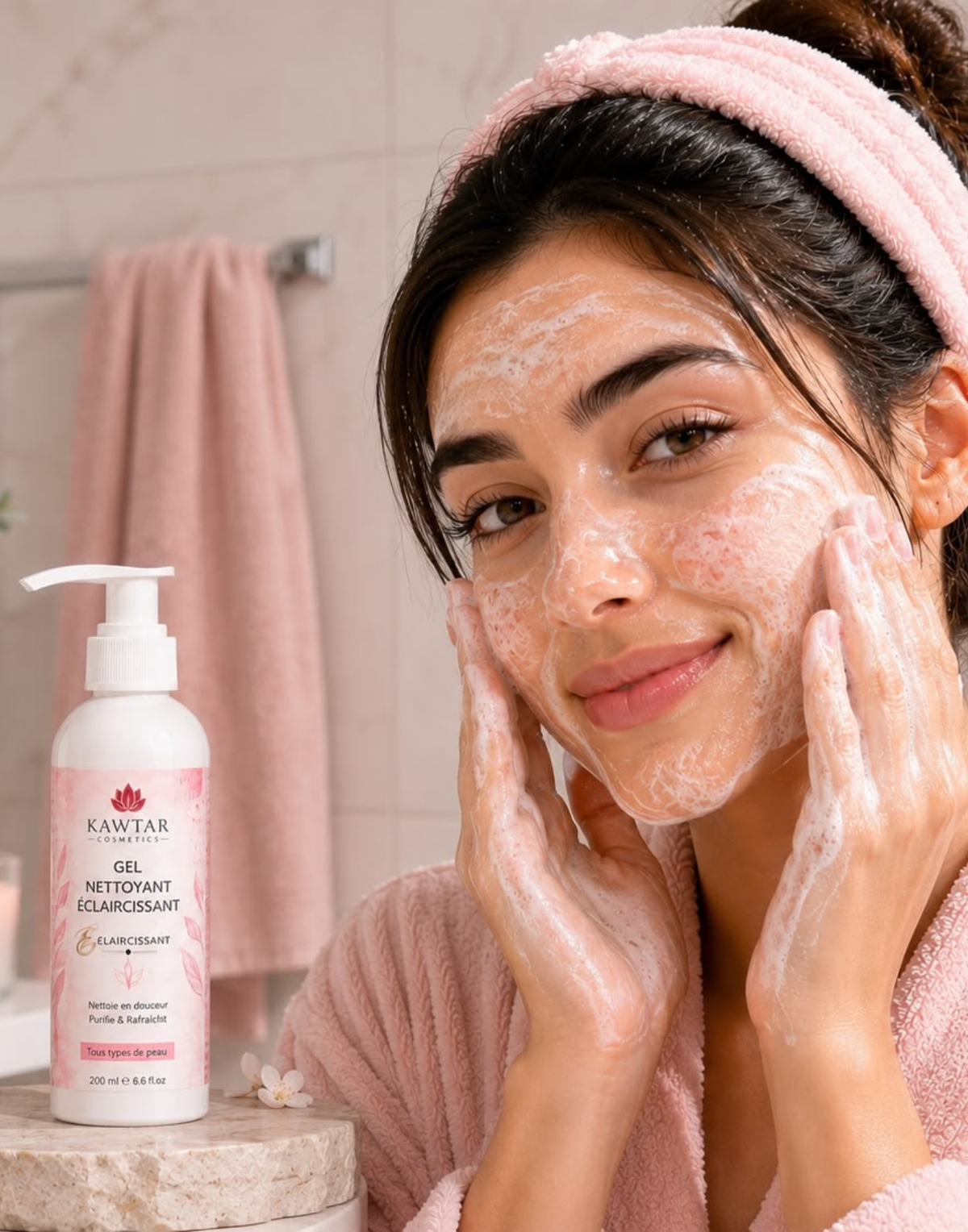 Gel Nettoyant & Démaquillant – Kawtar Cosmetics